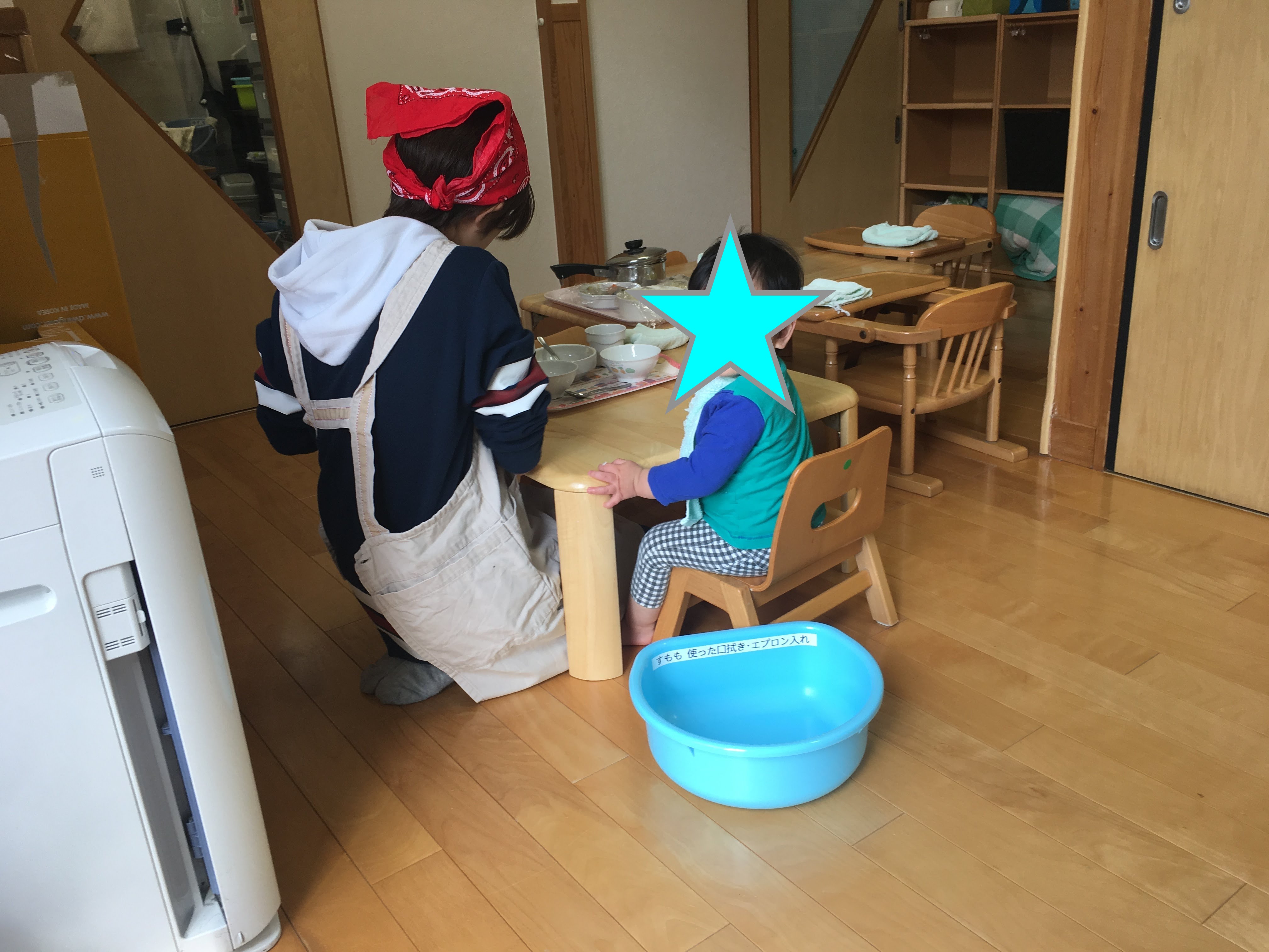 0-1歳児保育室 食事