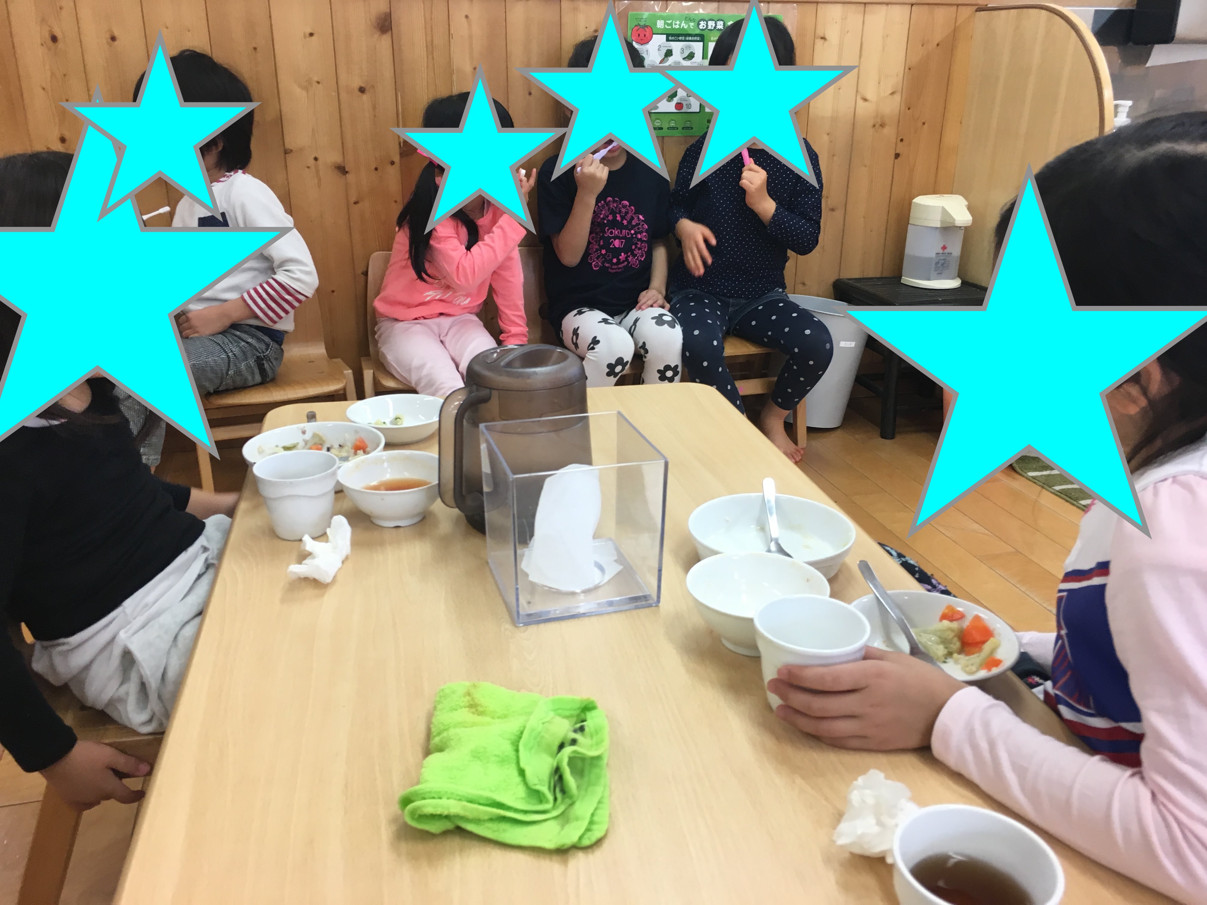 給食後の歯磨き